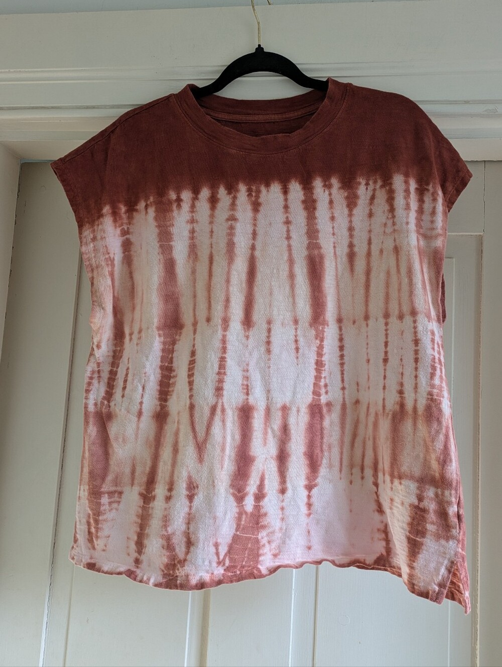 Universal Thread Rust & Cream Tie Dye Muscle T Shirt XL